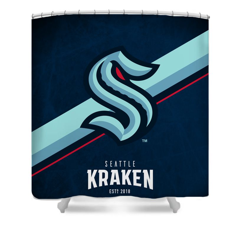 Ice Hockey Seattle Shower Curtain