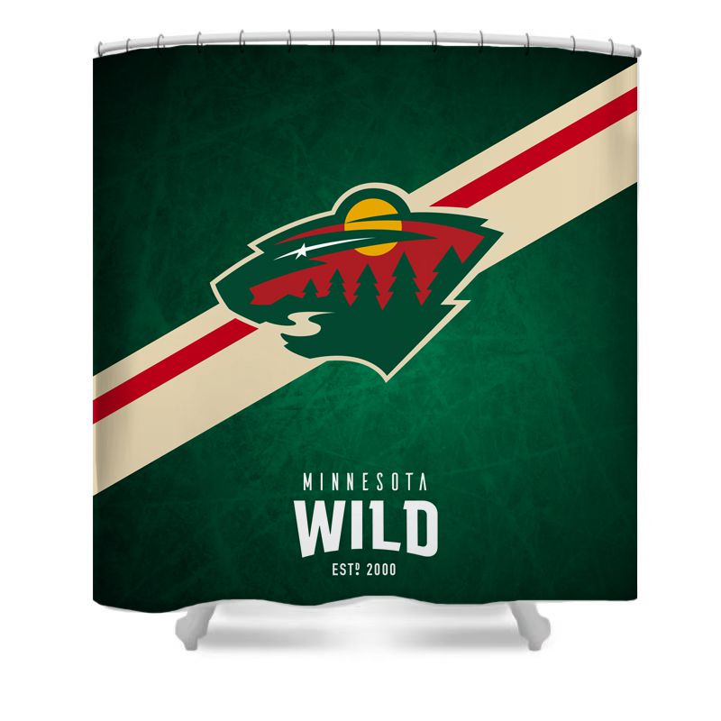 Ice Hockey Wild Shower Curtain