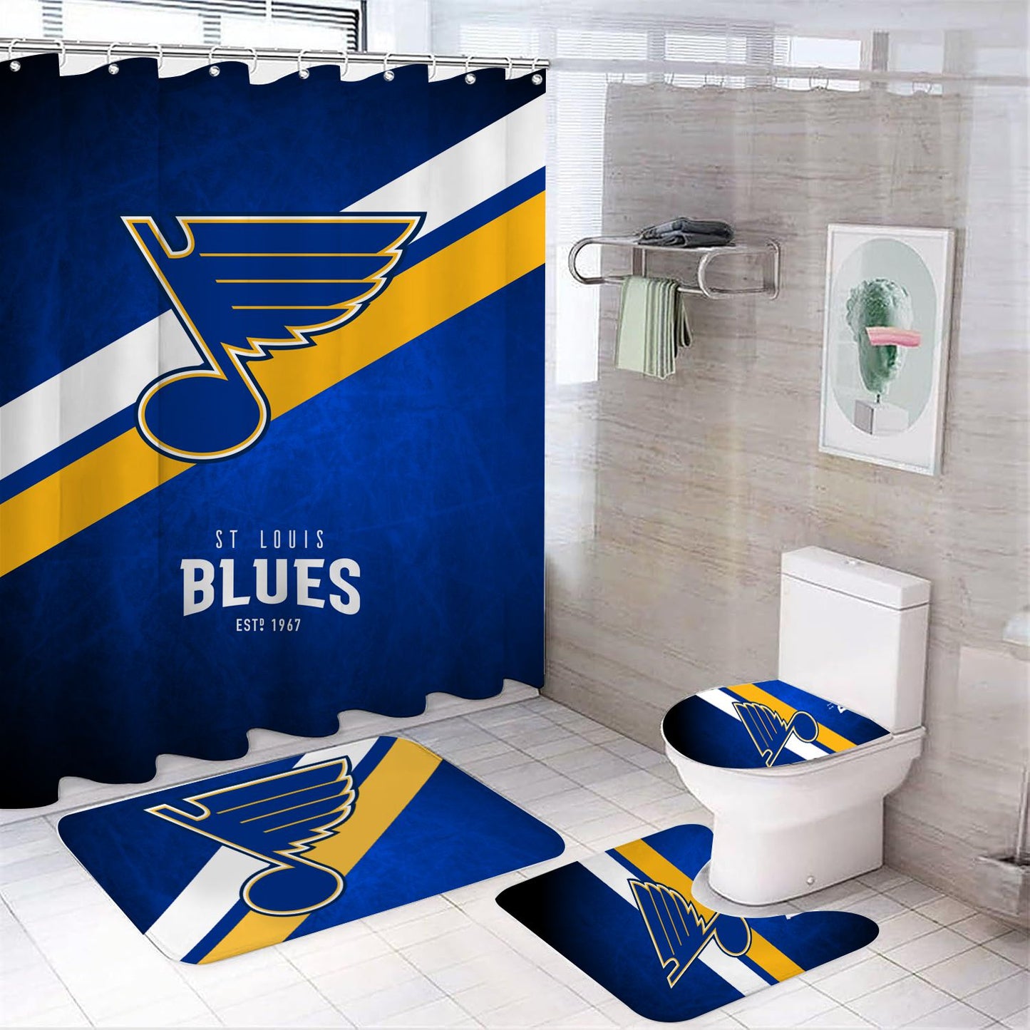 Ice Hockey St Louis Shower Curtain