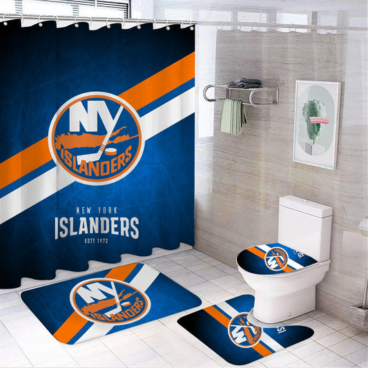 Ice Hockey New York Shower Curtain