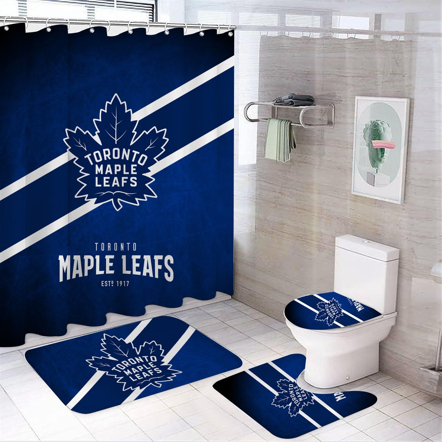 Ice Hockey Toronto Shower Curtain