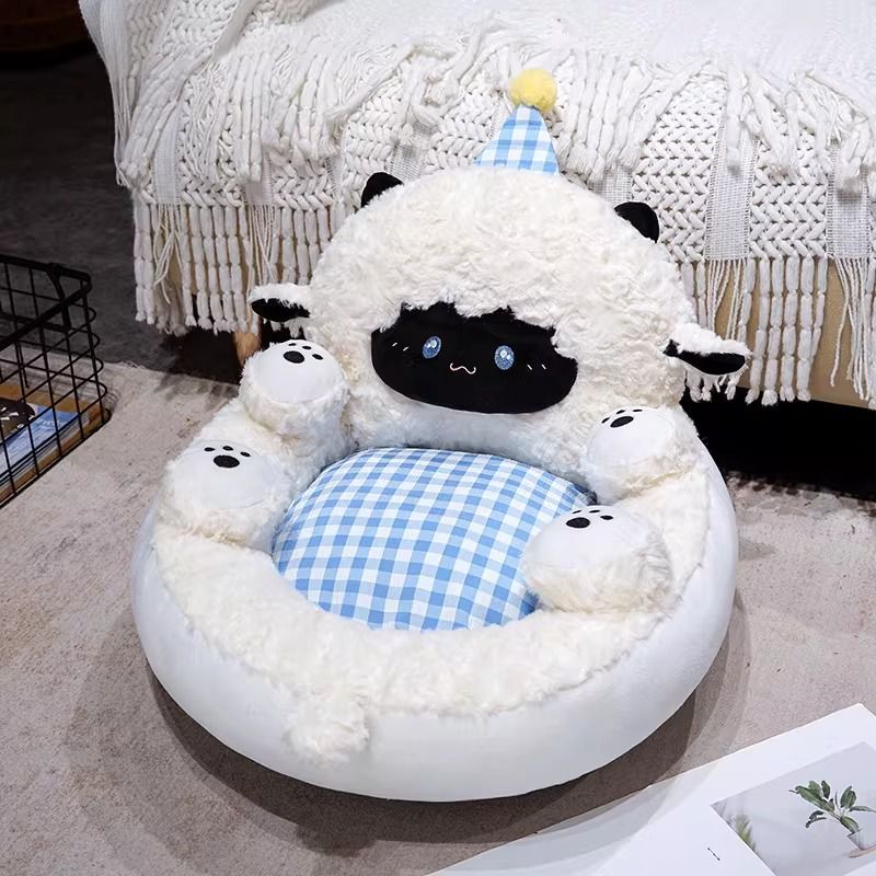 Lamb Sheep Stuffed Animal Floor Plush Chair
