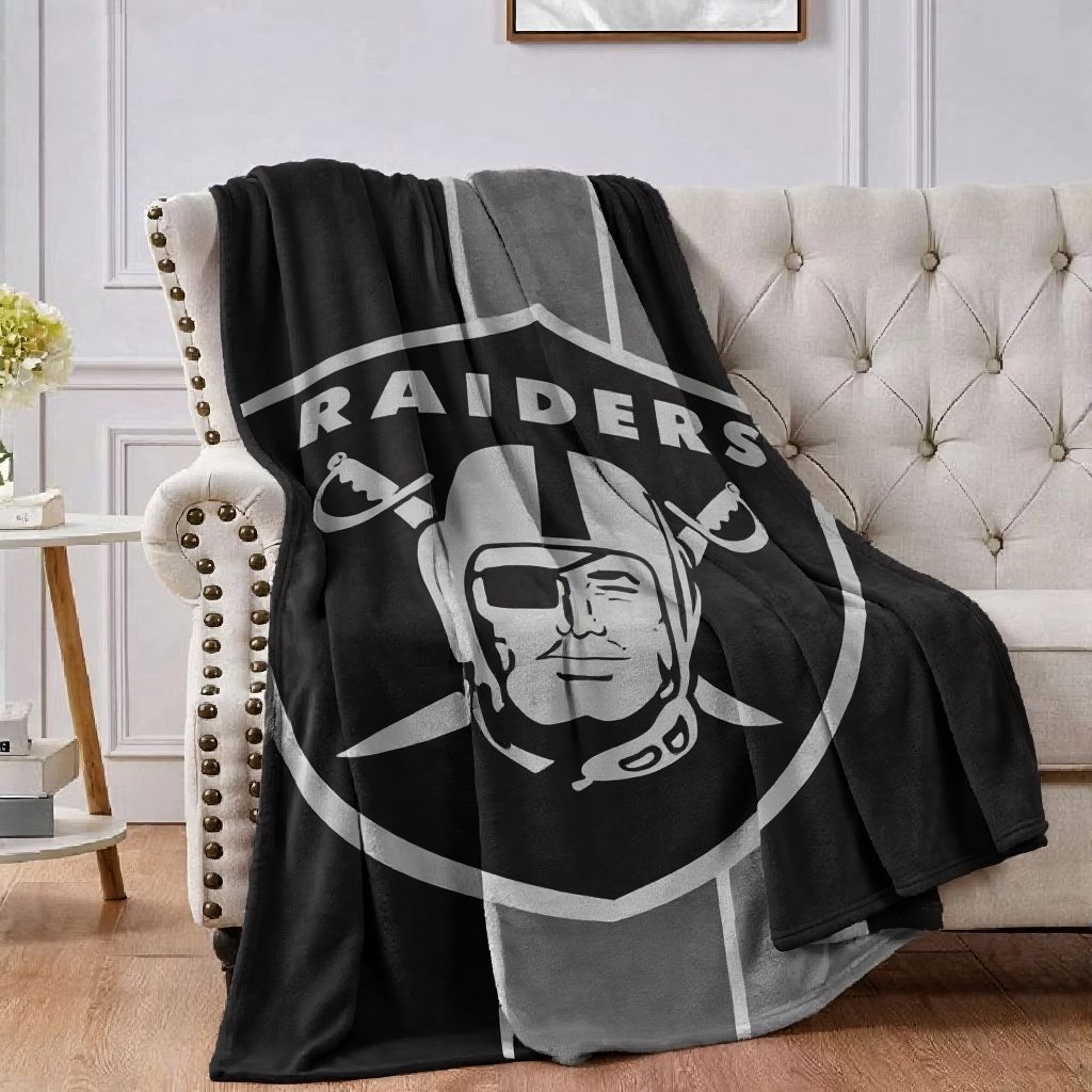 Las Vegas Football Flannel Throw Blanket