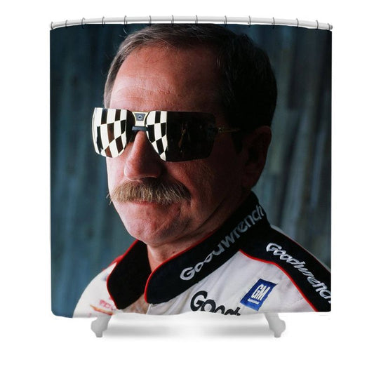 Legend Racing Car Driver Shower Curtain