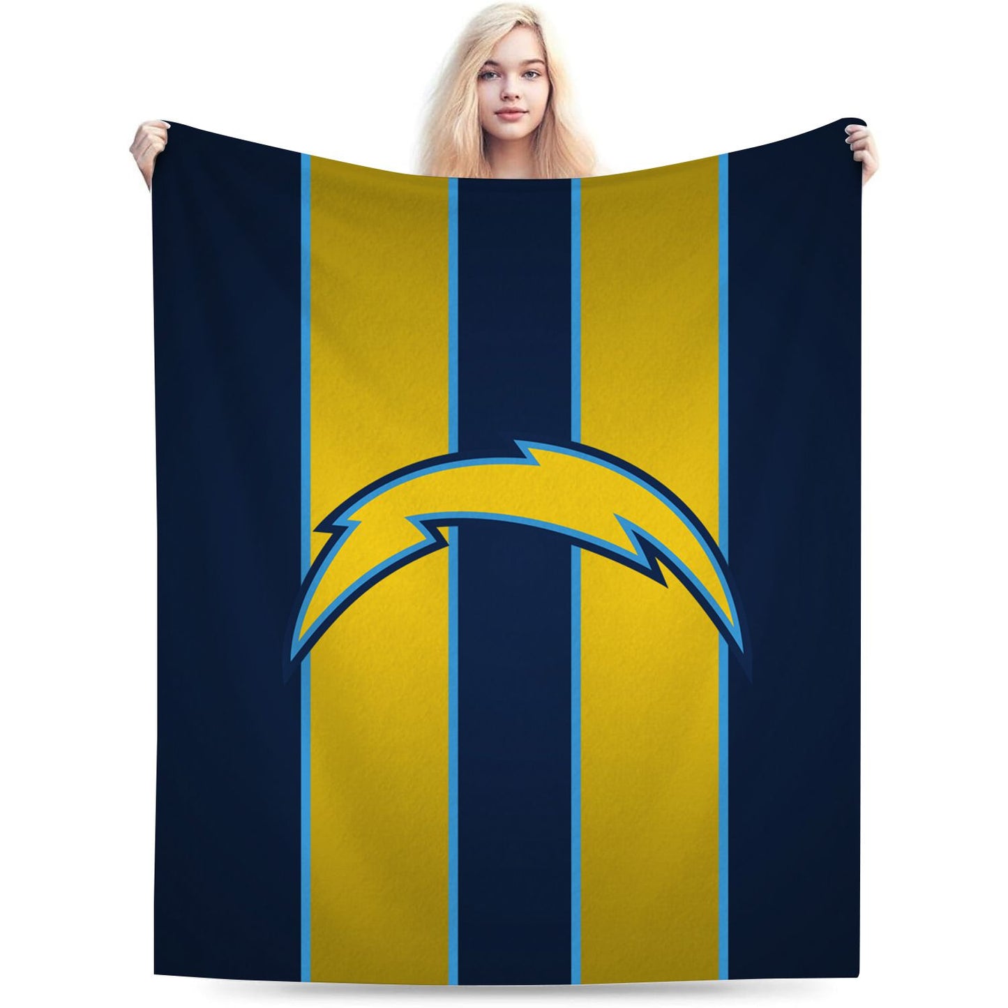 Los Angeles Yellow Football Sport Throw Blanket
