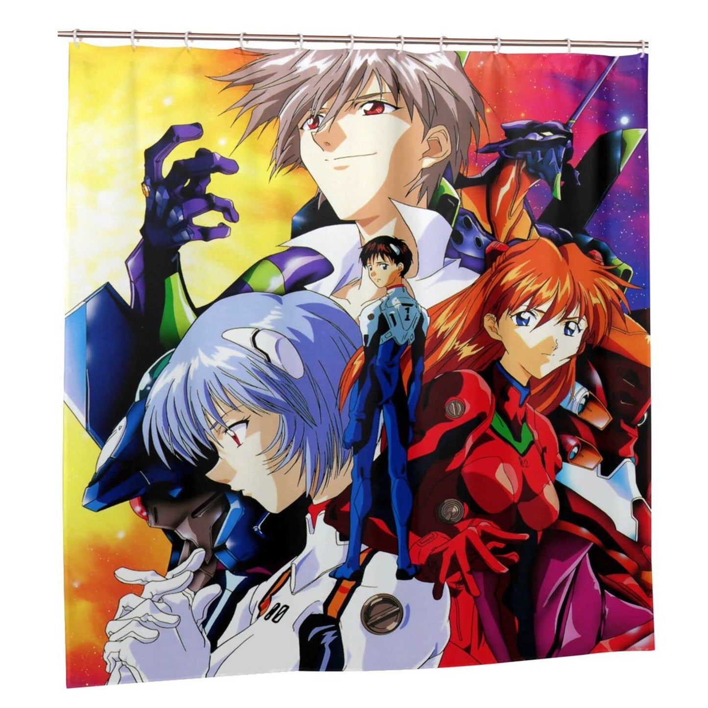 Mecha Anime Characters Shower Curtain