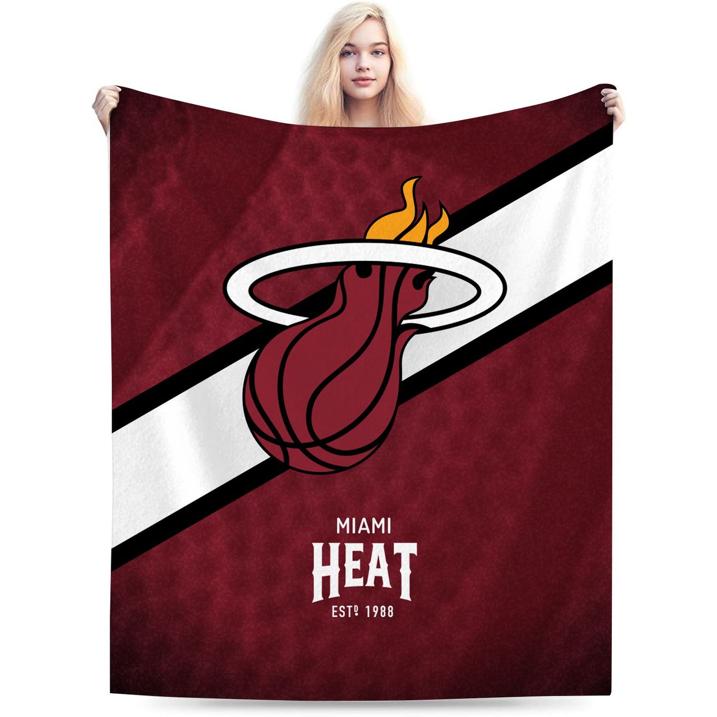 Miami Basketball Sport Throw Blanket