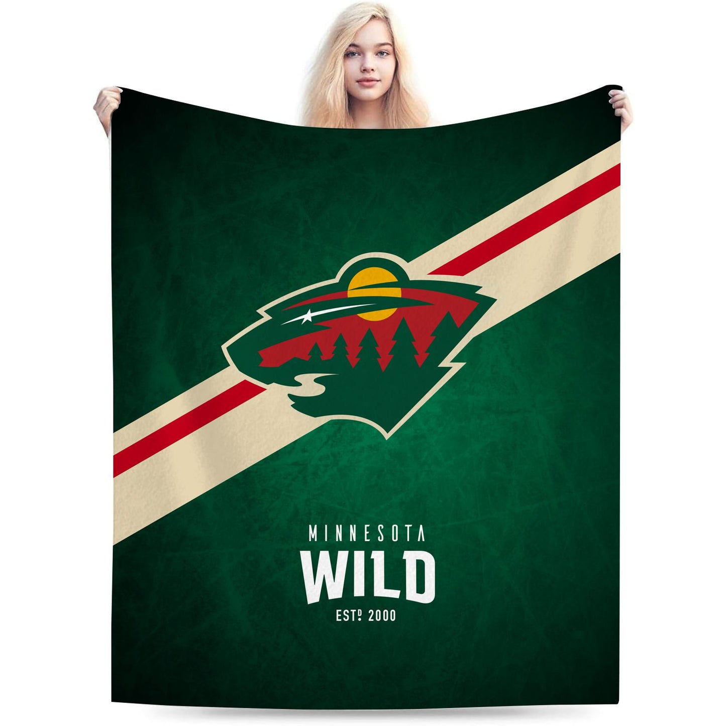 Minnesota Hockey Sport Throw Blanket
