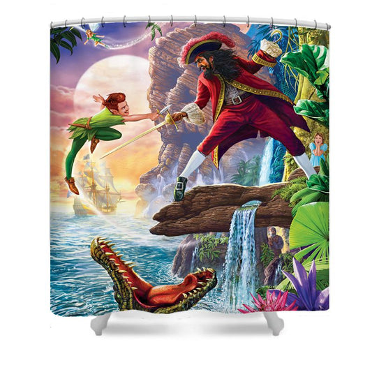 Mischievous Young Boy Shower Curtain