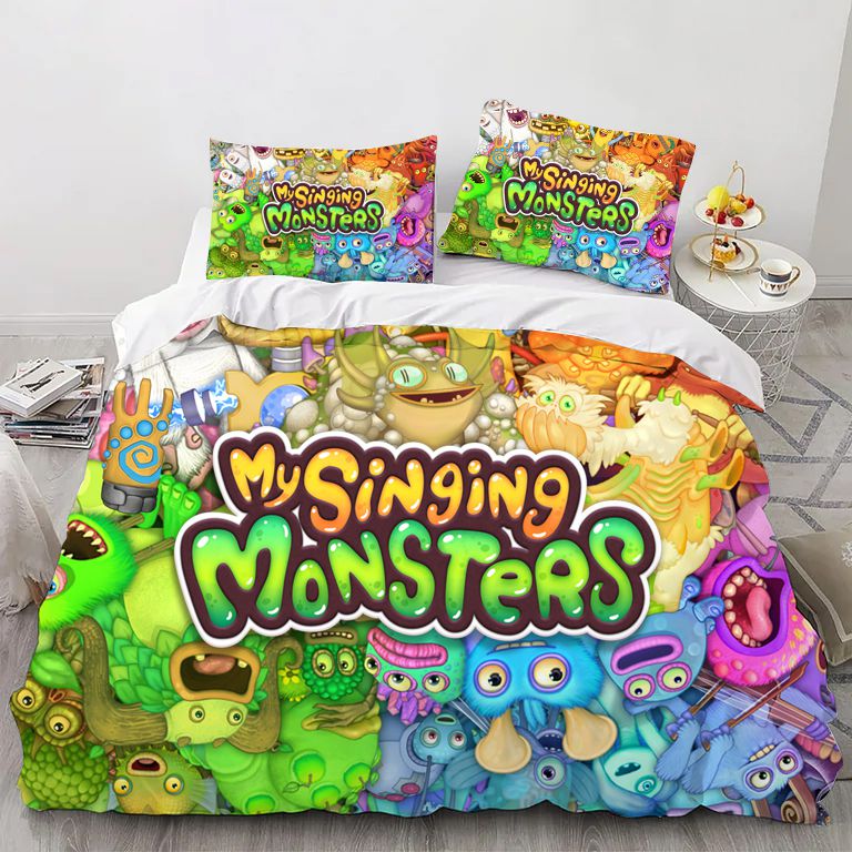 Monsters Pet Music Game Bedding Set