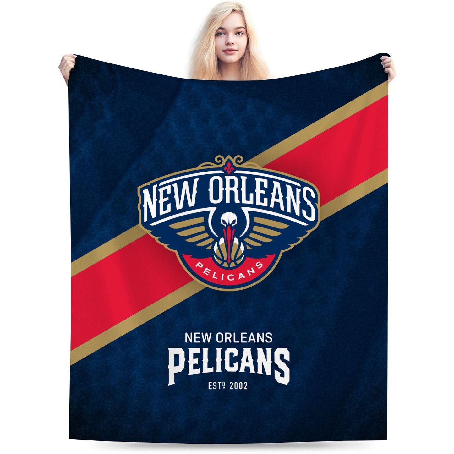 New Orleans Basketball Sport Throw Blanket