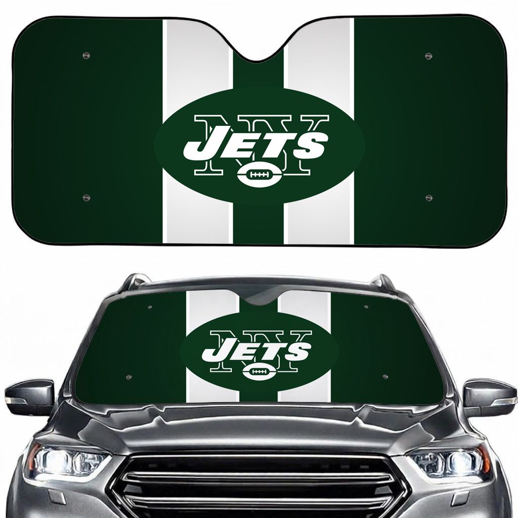 New York Green Football Sport Car Sun Shade