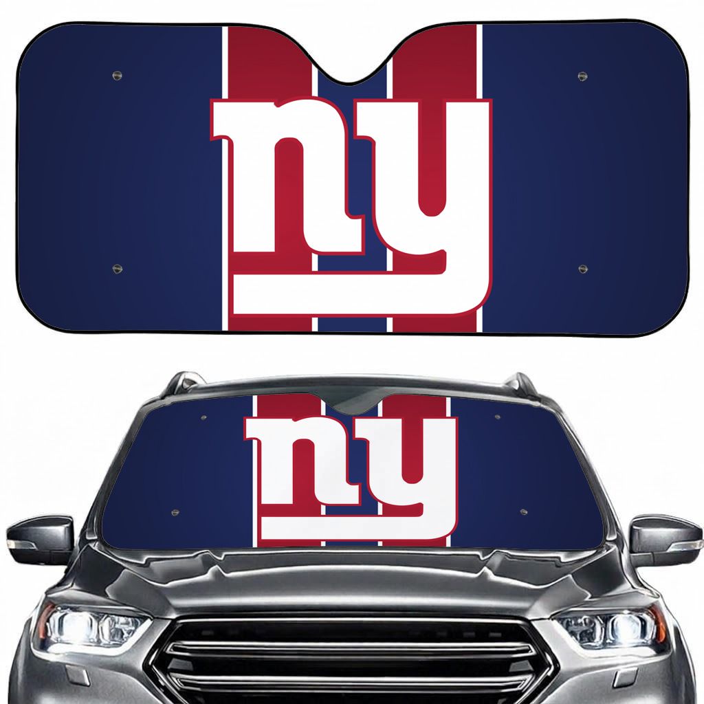 New York Metropolitan Football Sport Car Sun Shade
