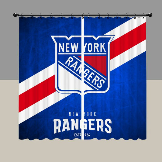 New York Range Hockey Blackout Curtain