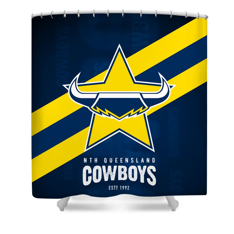 North Queensland Rugby Shower Curtain