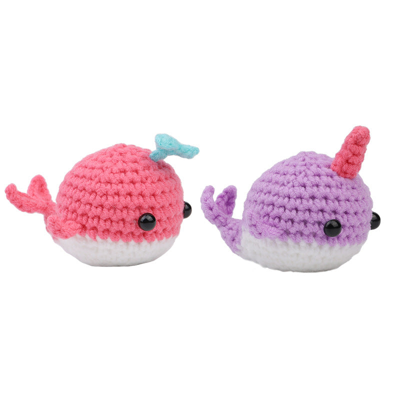 Colorful Narwhal Crochet Kit for Beginners