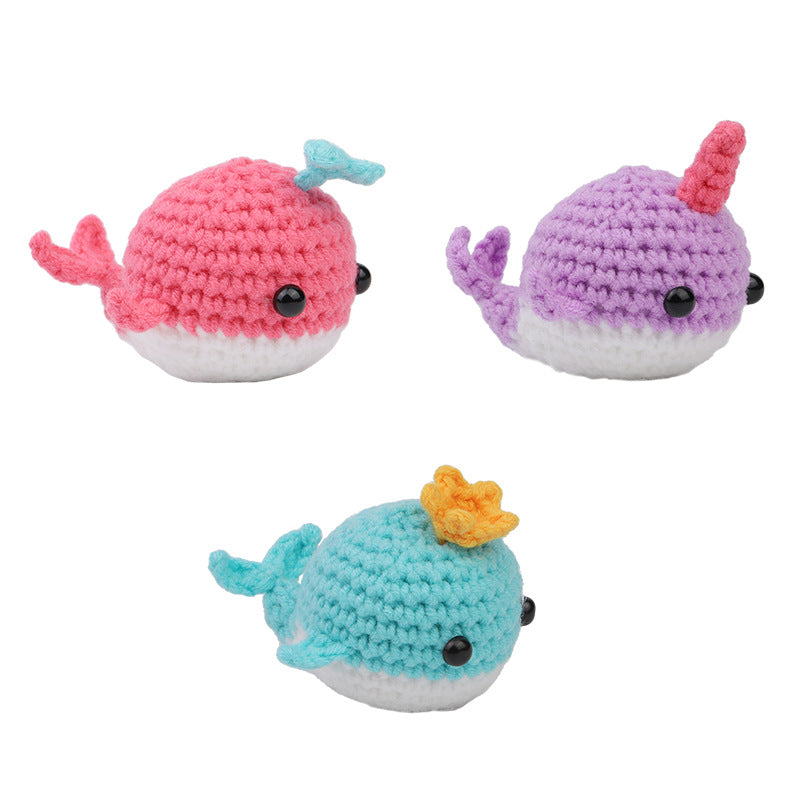 Colorful Narwhal Crochet Kit for Beginners