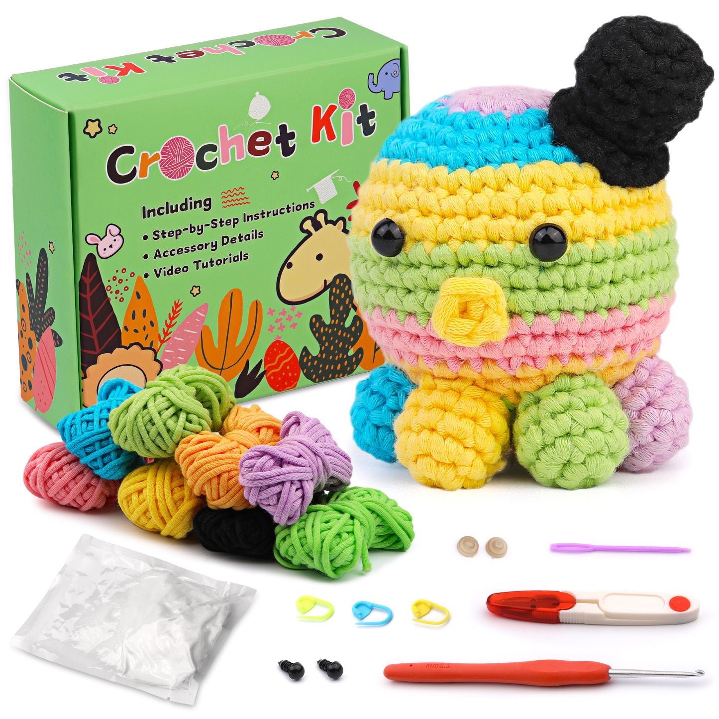 Cute Octopus Crochet Kit for Beginners