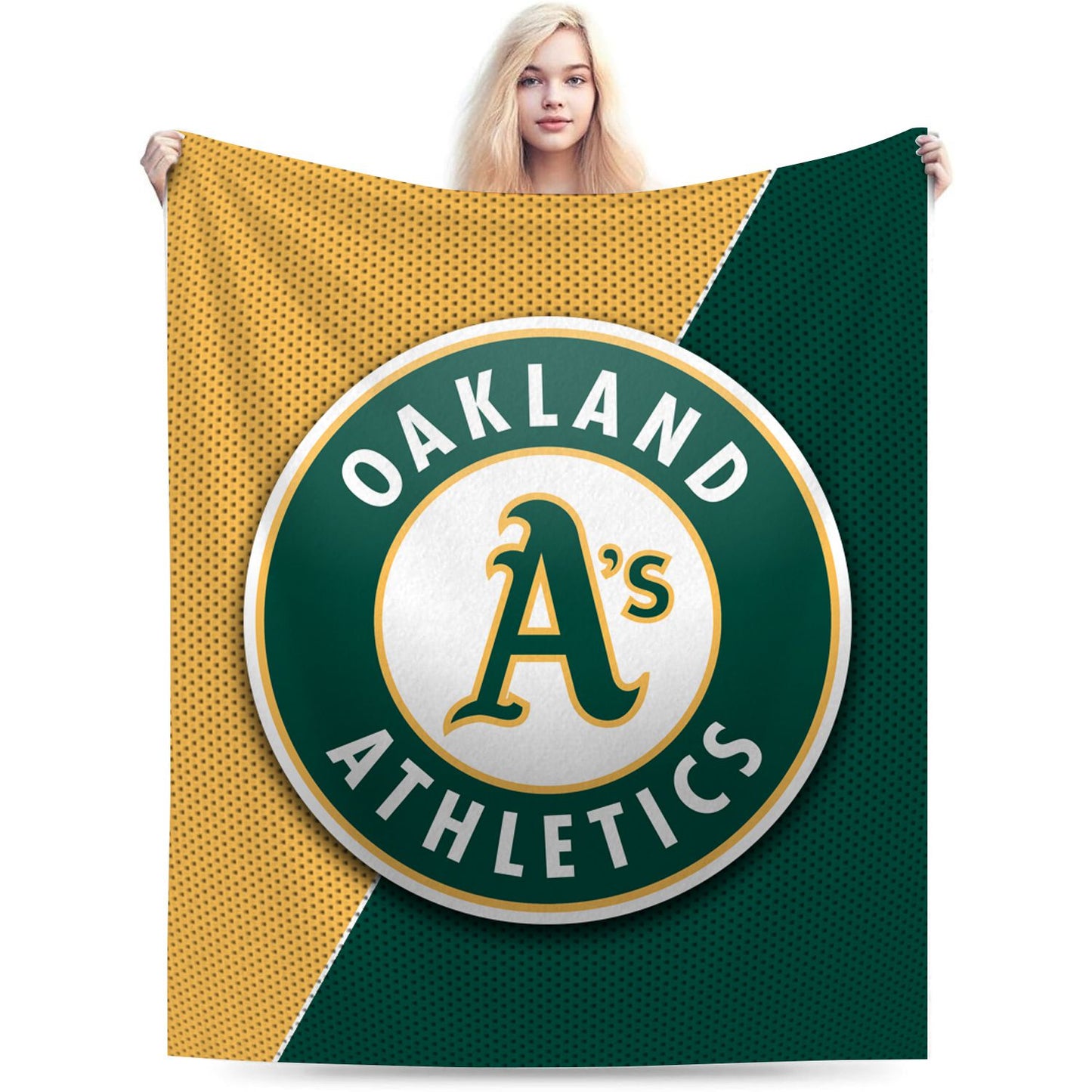 Oakland Baseball Throw Blanket