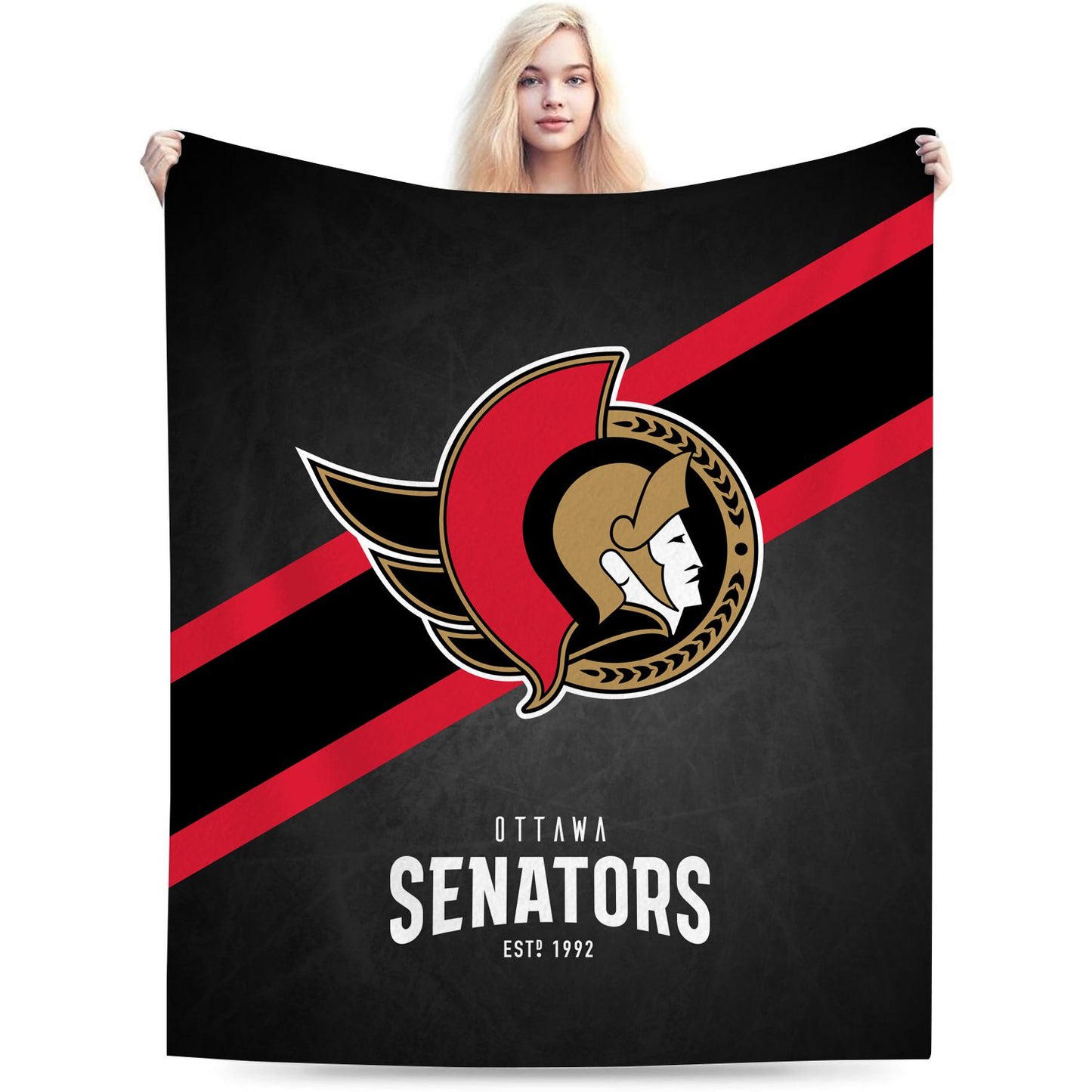 Ottawa Hockey Sport Throw Blanket