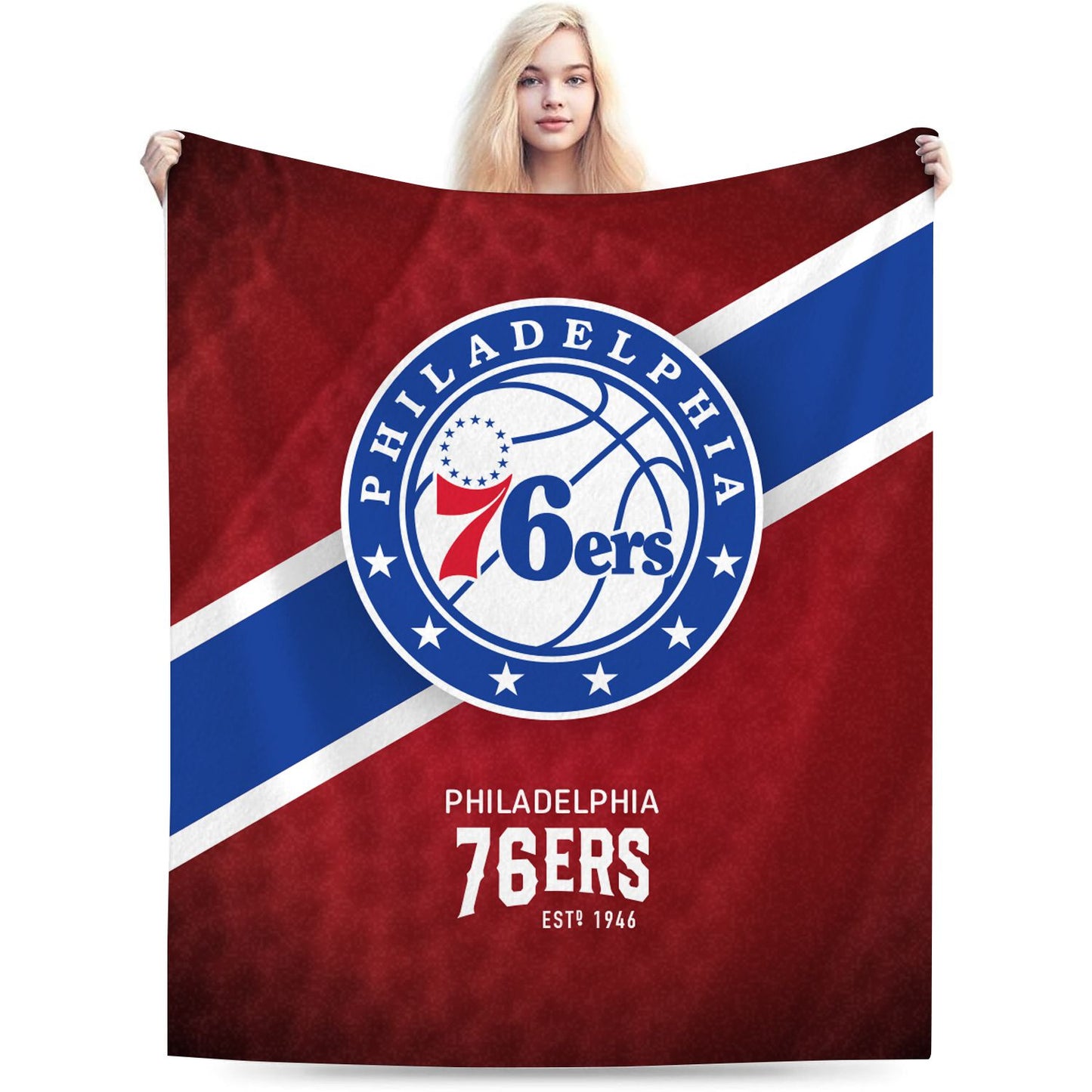 Philadelphia Basketball Sport Throw Blanket