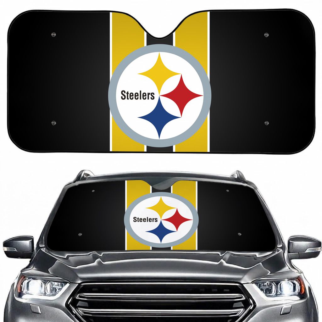 Pittsburgh Football Sport Car Sun Shade