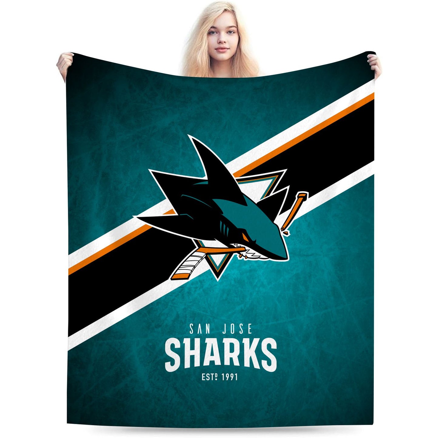 San Jose Hockey Sport Throw Blanket