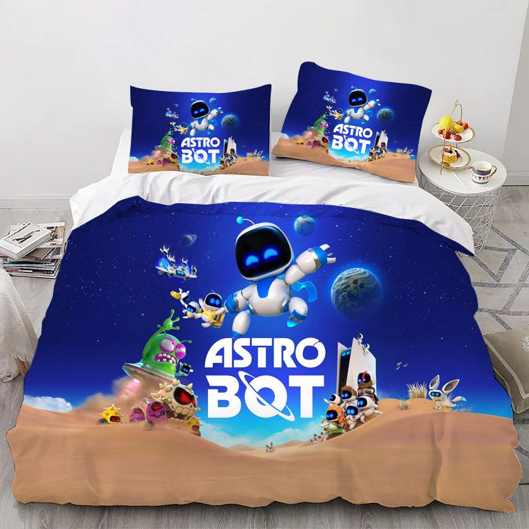 Save Lost Bots Game Bedding Set