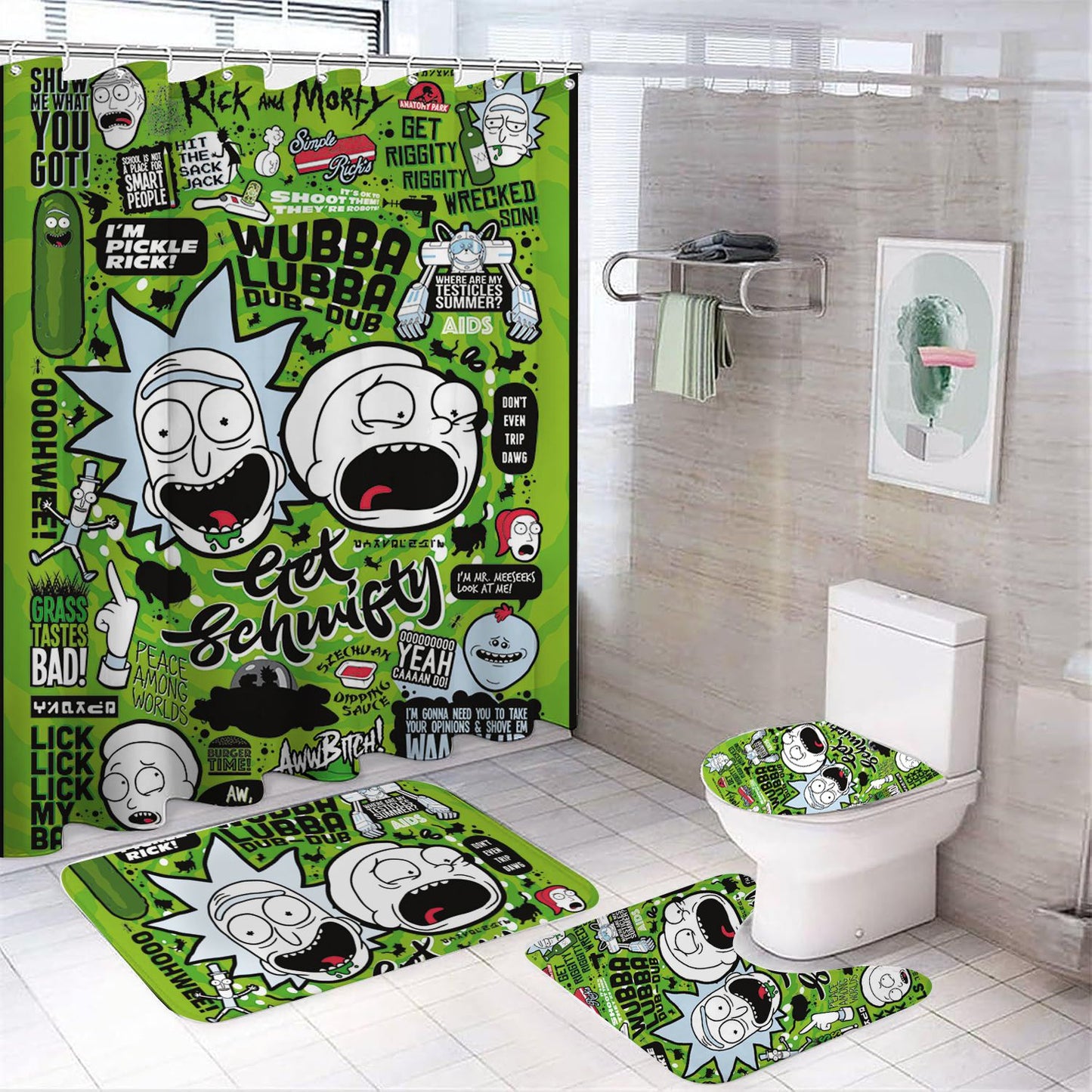 Science Fiction Sitcom Shower Curtain