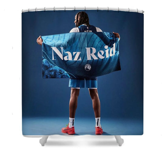 Sixth Man Basketball Player Shower Curtain