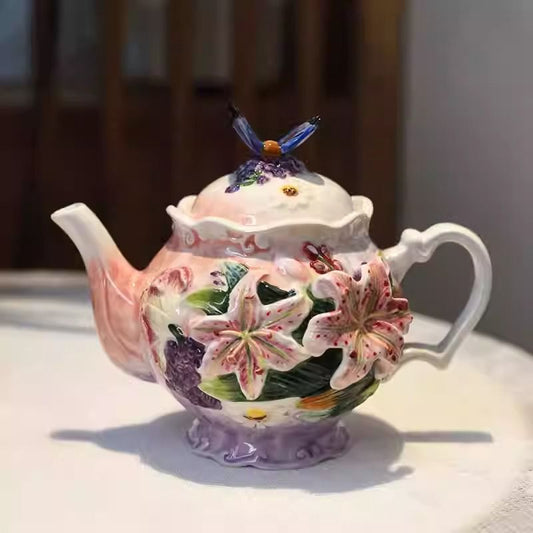 Spring Butterfly Tea Cup and Saucer Set