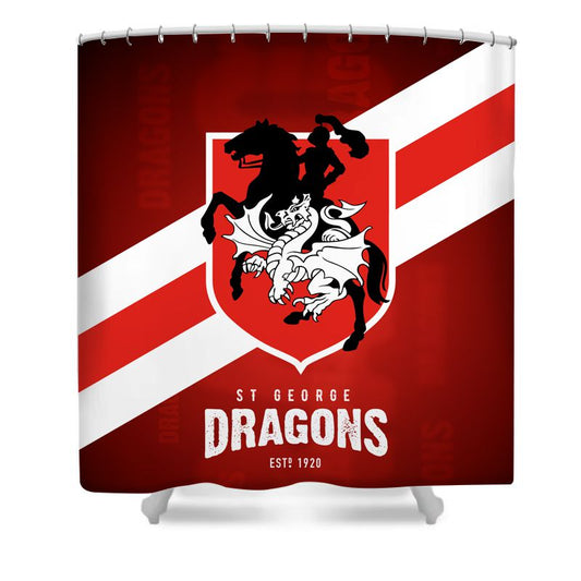 St George Illawarra Rugby Shower Curtain