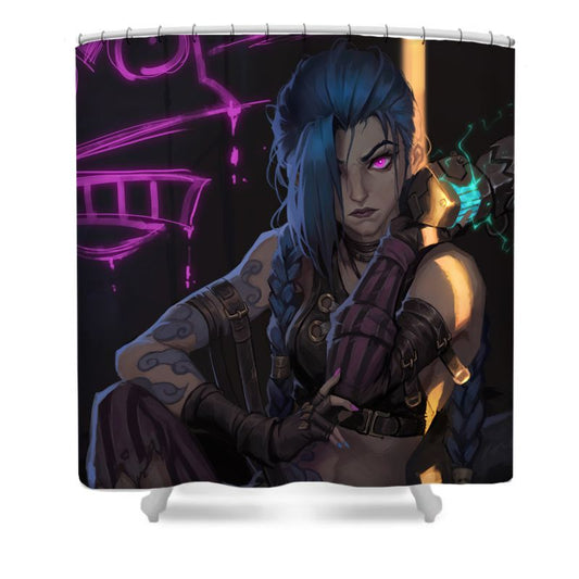Steampunk Jinx Shower Curtain
