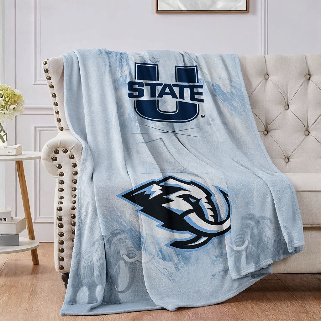 Utah Ice Hockey Sport Throw Blanket