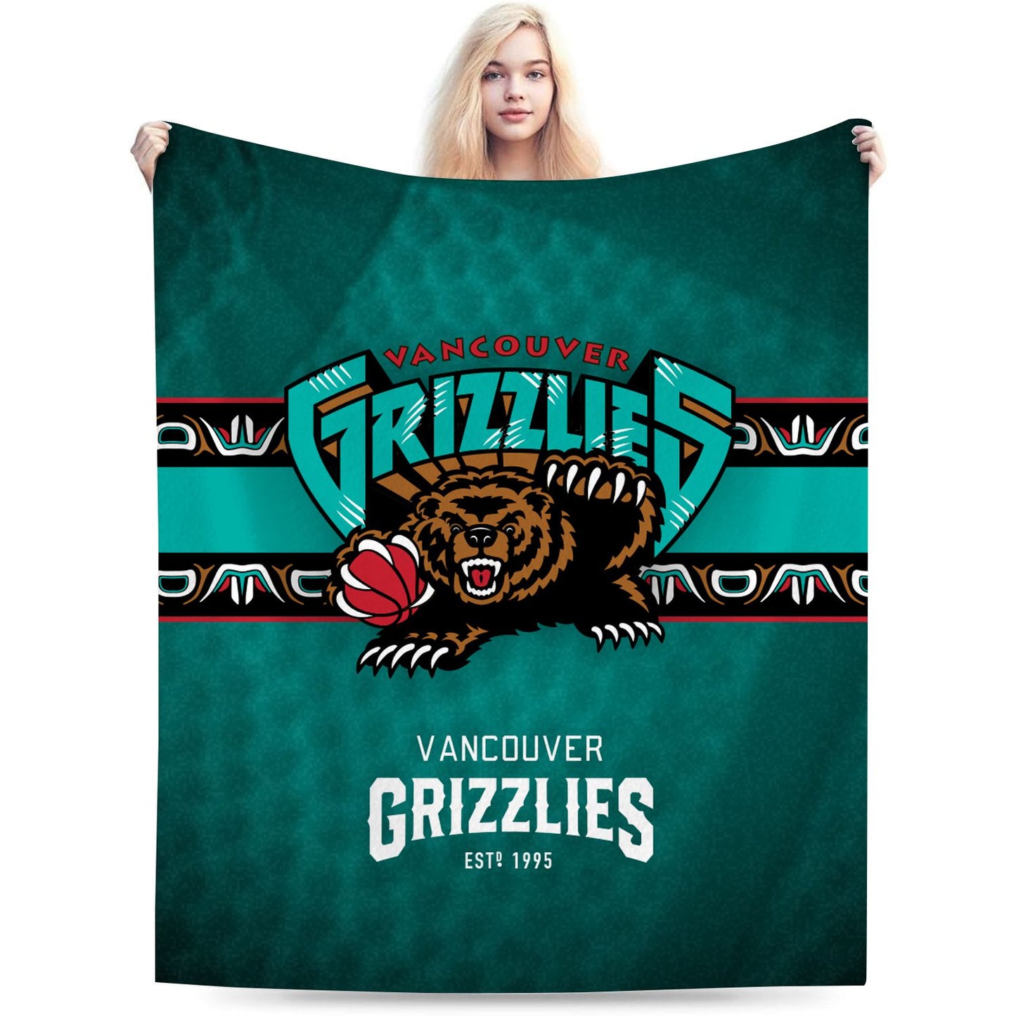 Vancouver Basketball Sport Throw Blanket