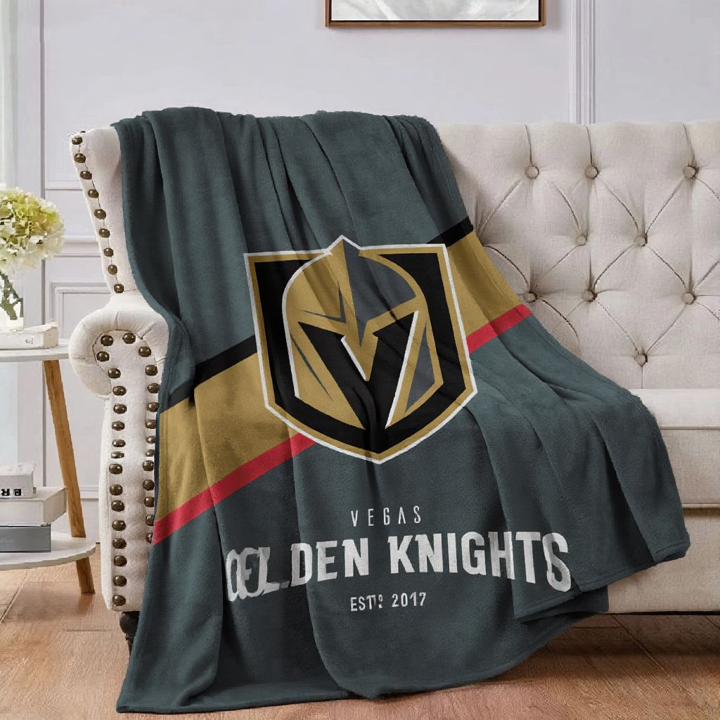 Vegas Hockey Sport Throw Blanket