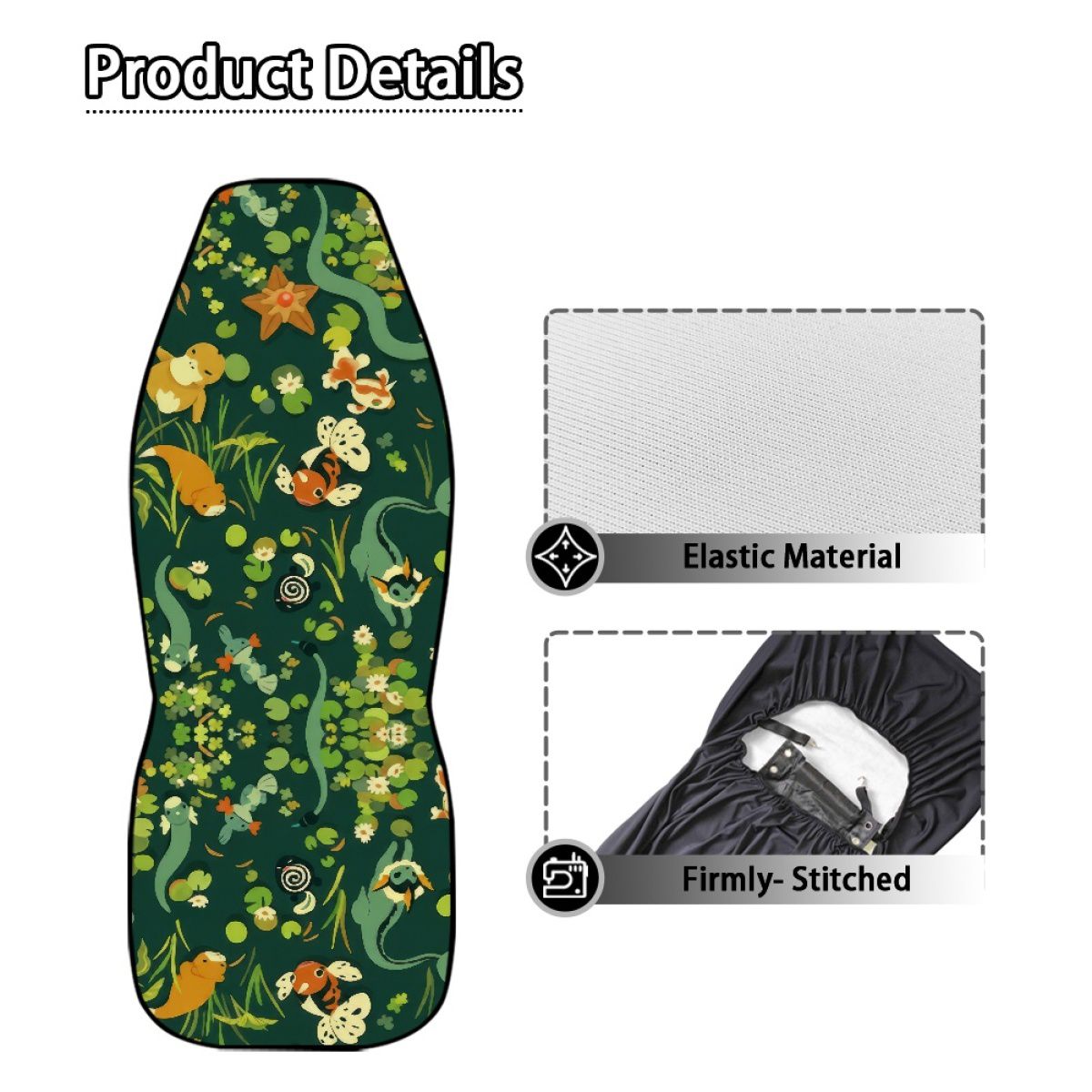 Water Species Cartoon Car Seat Cover