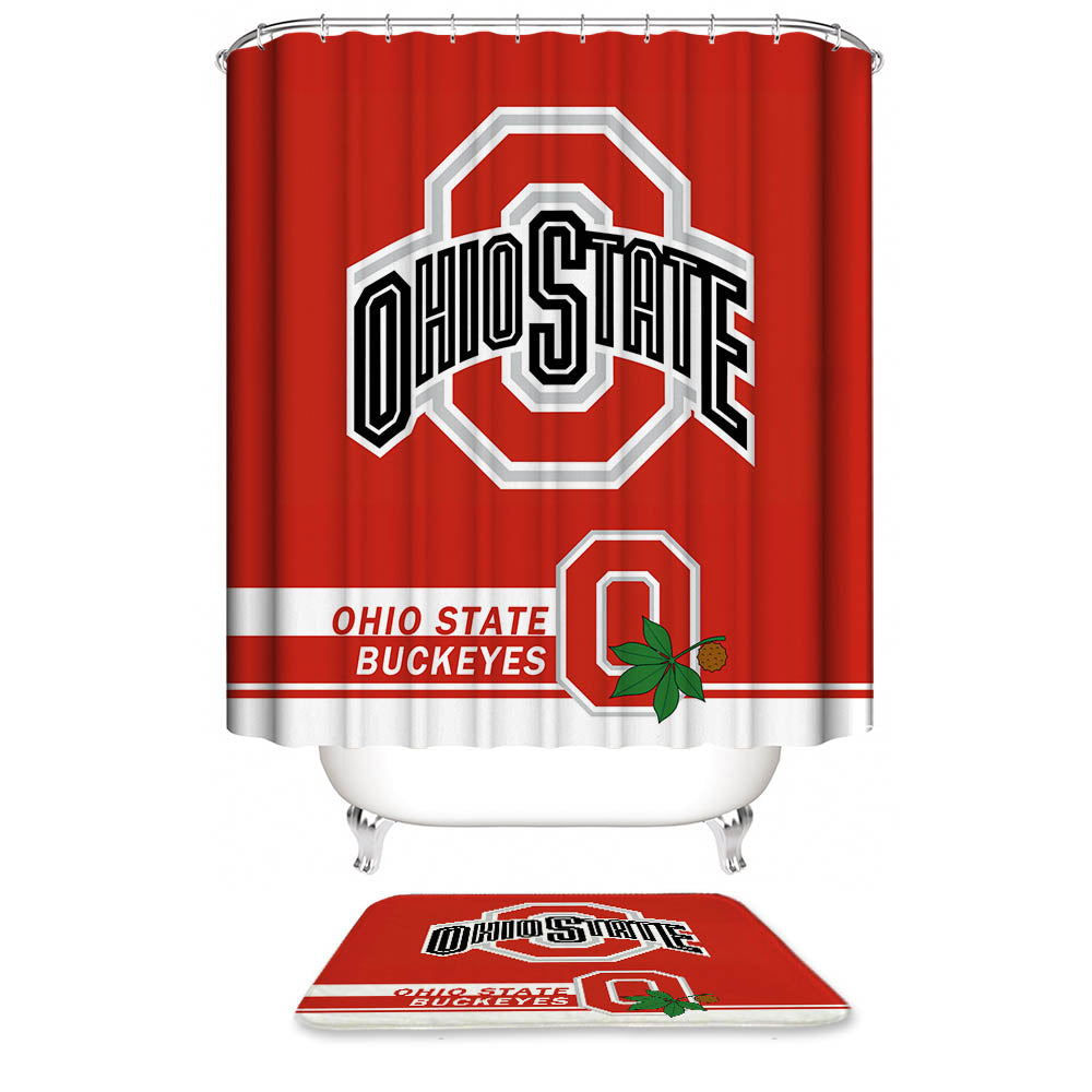 Football Team Flag Buckeyes Shower Curtain