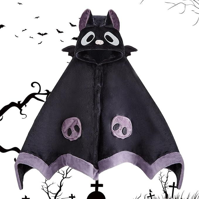 Bat Anime Girly Hooded Blanket