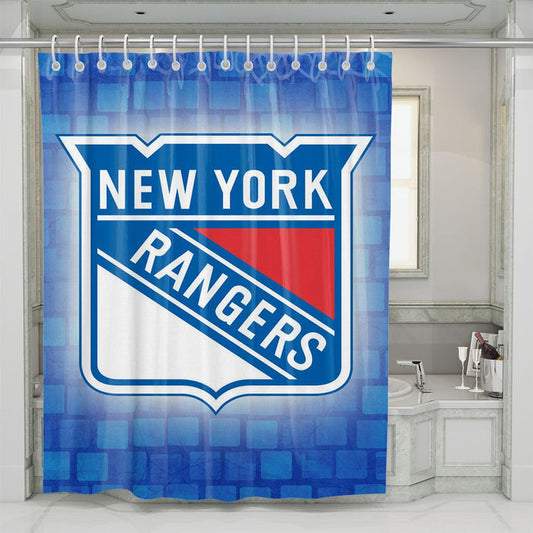 Blue Brick Rangers Shower Curtain