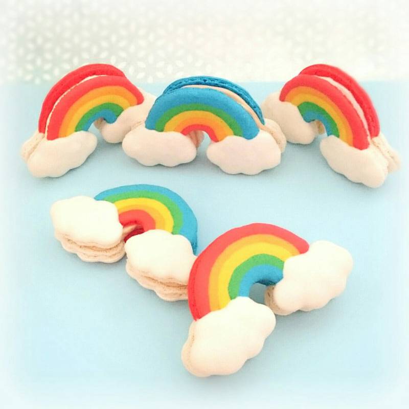 12 Pieces Cloud Rainbow Nature Cookie Cutters Weather Biscuit Fondant Set Baking Mold