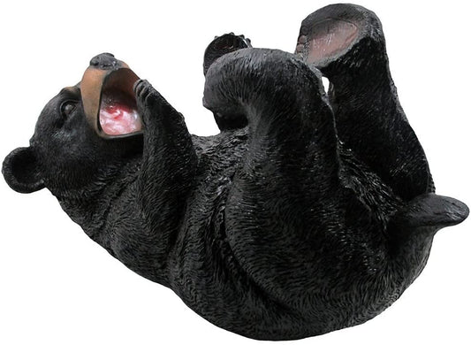 Laying on Back Black Bear WIne Bottle Holder