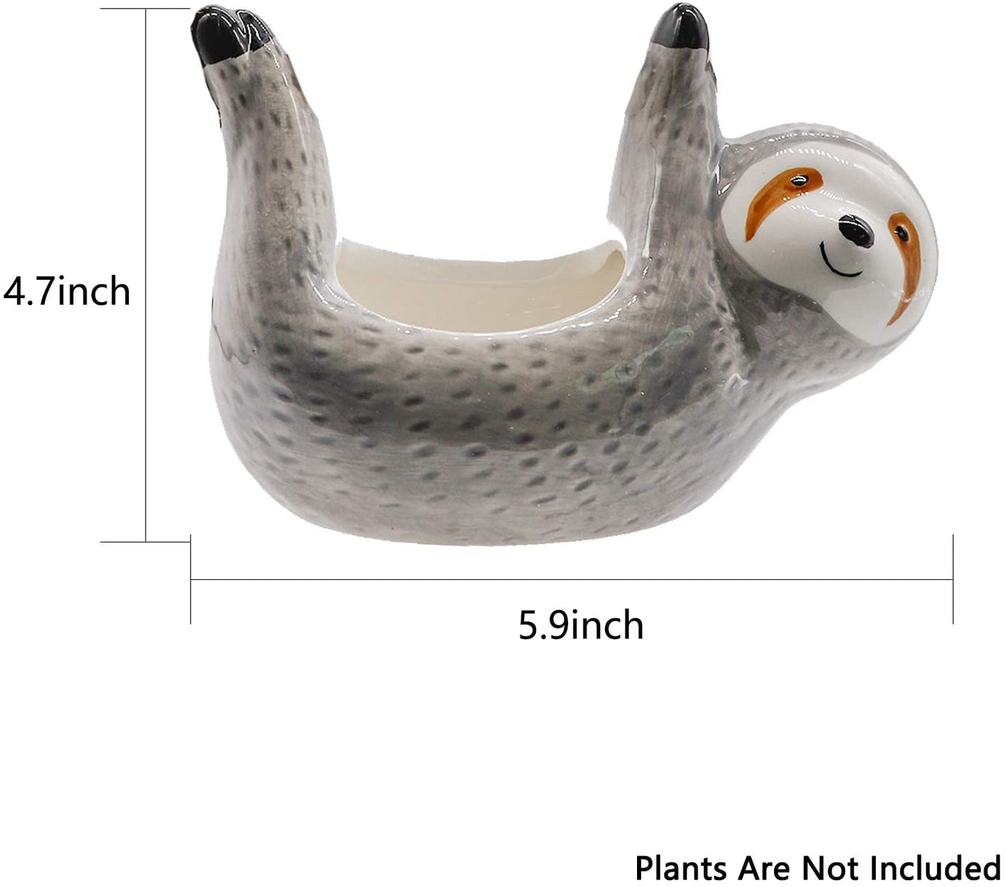 Cute Animal Flower Succulent Pot Hanging Sloth Planter