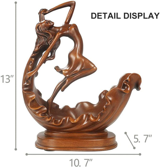 Size - Dancer Girl Wine Bottle Holder Elegant Hairstyle Art Wine Rack