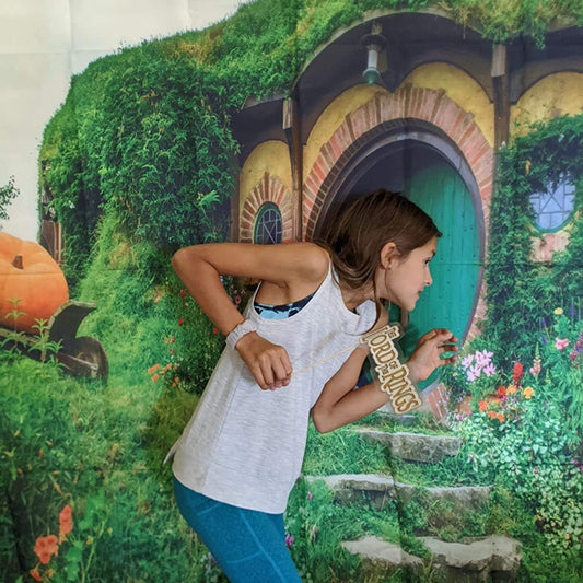 Rural Green Hobbit Living Shower Curtain