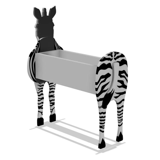 African Animal Zebra Planter Flower Pot