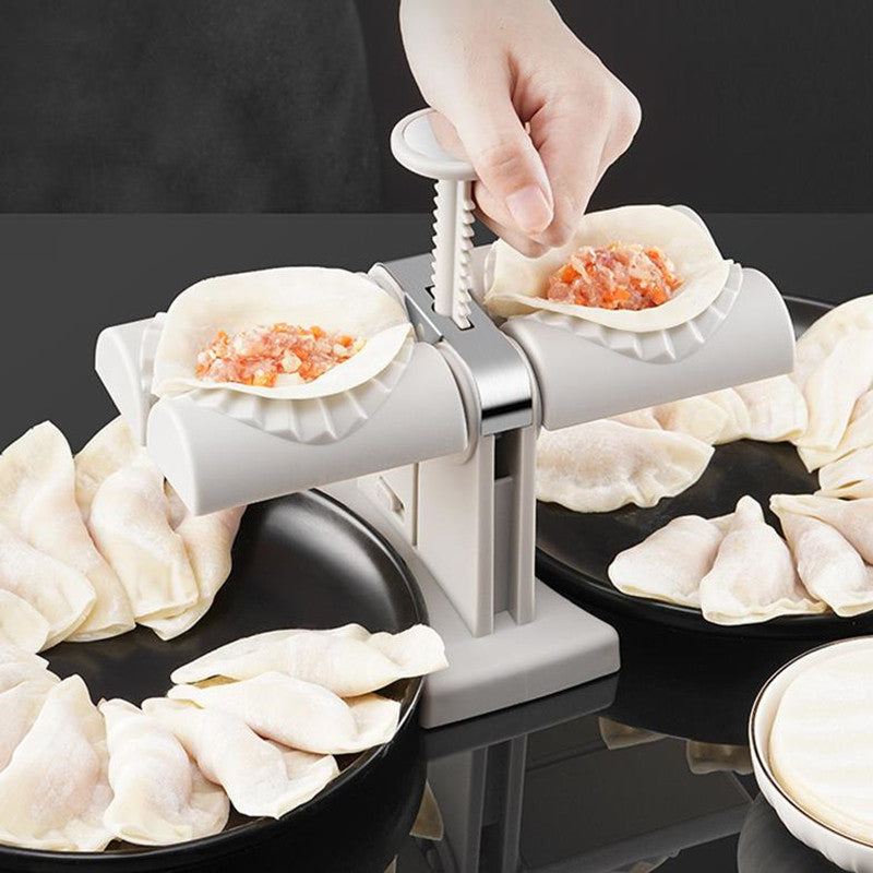 Double Head Automatic Dumpling Maker Mould Unbox and Review - Does