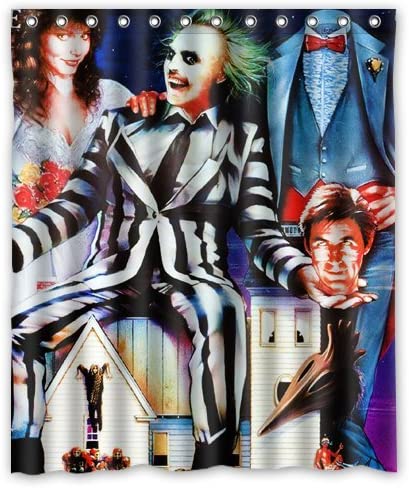 Horror Movie Beetlejuice Shower Curtain