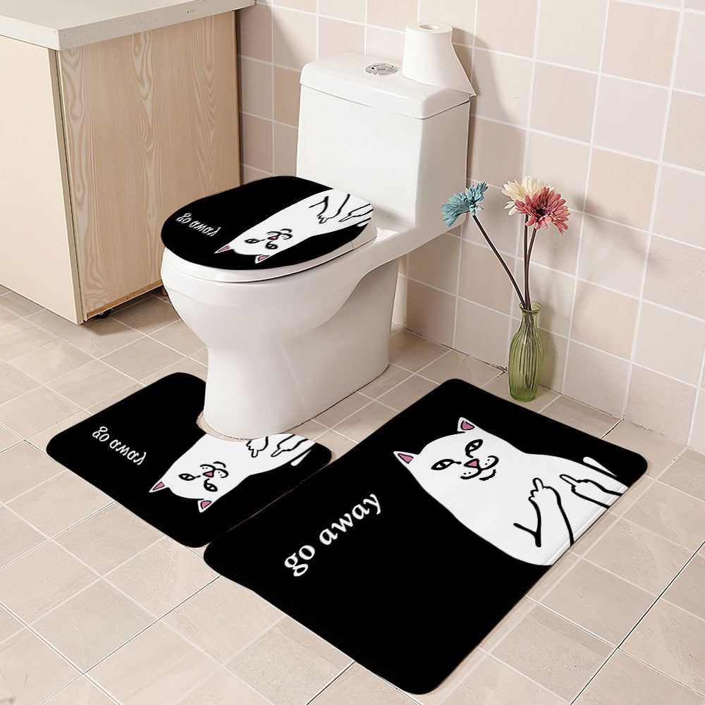 Lord Nermal Ripndip Shower Curtain Set - 4 Pcs