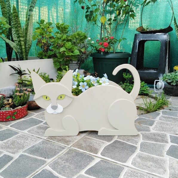 Cat Planters Box Flower Pot